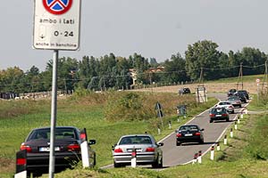 gemeinsame Anfahrt von Albarella aus zum Motodrom in Adria