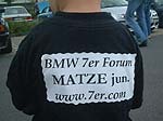 Im September 2002 nahm auch Matze jun. mit schnen T-Shirt teil!rt