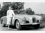 BMW 503 Coup� mit Schauspielerin Sonja Ziemann
