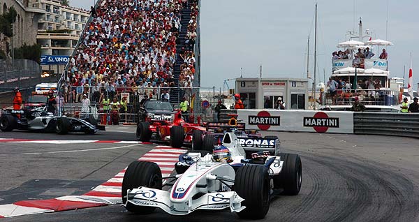 Jacques Villeneuve beim F1-Rennen in Monaco