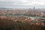 Blick auf Lyon, Frankreich