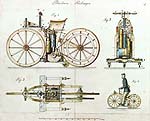 Daimler-Reitwagen, 1885. Das erste Motorrad der Welt.