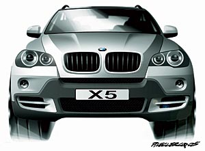 Design-Skizze Exterieur BMW X5