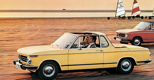 Lifestyle der 60iger Jahre: BMW 2002 Cabriolet (Baur)