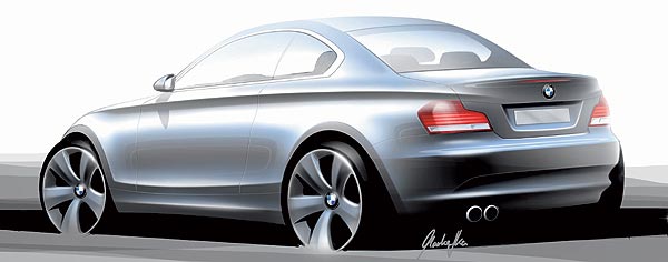 BMW 1er Coup, Designskizze
