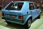 VW Golf, 4 Zyl.-Reihen-Motor, 1.093 cccm, 50 PS, 775 kg, 140 km/, 10.380 DM (1977)