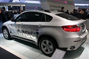 BMW X6 ConnectedDrive auf der CeBIT 2008, mit integriertem Internet