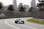 Nick Heidfeld beim F1-Qualifying in Melbourne, Australien