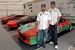 Nick Heidfeld und Robert Kubica vor dem BMW M1 ArtCar von Andy Warhol