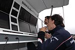 Robert Kubica am BMW Sauber F1-Kommandostand