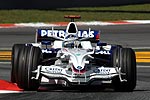 Nick Heidfeld auf der F1-Rennstrecke von Barcelona