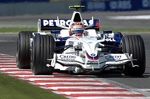 Robert Kubica beim F1-Qualifying in Magny Cours, Frankreich