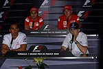 Donnerstags-Pressekonferenz mit Lewis Hamilton, Felipe Masse, Kimi R�ikk�nen und Robert Kubica
