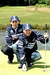Nick Heidfeld und Robert Kubica im Whittlebury Park Golf Club