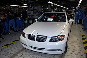 Nick Heidfeld besucht das BMW Werk M�nchen