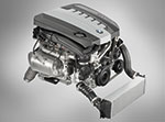 BMW 6-Zylinder-Dieselmotor mit Aluminium-Kurbelgehäuse und 1800 bar Piezo-Einspritzung