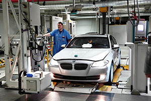 Die neue BMW 5er Limousine, Produktion im Werk Dingolfing