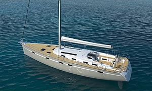 BMW Group DesignworksUSA. Designrendering BAVARIA Cruiser 55 