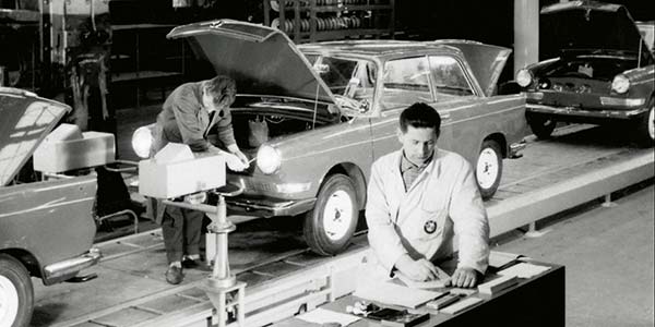 50 Jahre Automobilbau im Werk München: Produktion BMW 700, ca. 1962