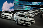 BMW EfficientDynamics Flotte auf dem BMW Messestand