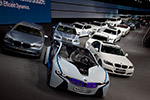 BMW EfficientDynamcis Flotte auf der BMW-Bühne auf der IAA
