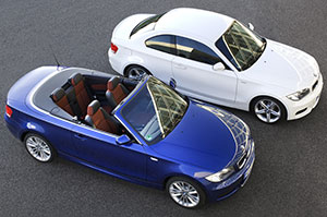 BMW 135i Coupe (E82) und BMW 1er Cabrio (E88), Modelljahr 2010