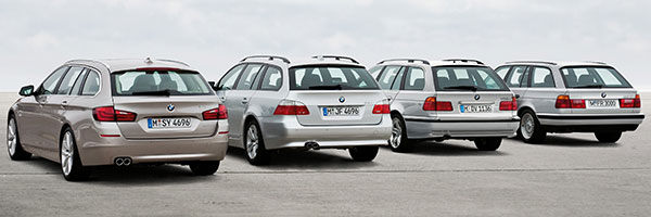alle bisher gebauten BMW5er Tourig Generationen