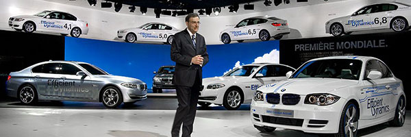 Dr. Norbert Reithofer, Vorsitzender des Vorstandes der BMW AG, bei der BMW Pressekonferenz in Genf