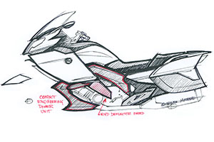   BMW K 1600 GT und BMW K 1600 GTL, Designskizze