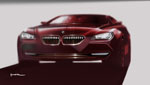 Exterieurskizze von Nader Faghizadeh, Exterieur Designer BMW 6er Coupe.