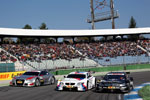 BMW M3 DTM mit seinen DTM-Wettbewerbern in der Saison 2012 Audi und Mercedes