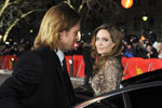 Vorfahrt Angelina Jolie und Brad Pitt.