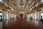 großer Saal mit Thron in der Eremitage, Winterpalast, St. Petersburg