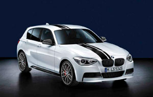 BMW 1er, BMW M Performance Aerodynamik Paket, Top Streifen Schwarz, Frontziergitter schwarz