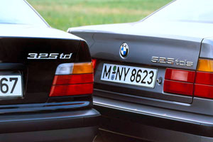 BMW 325td (E30) und BMW 525tds (E34)