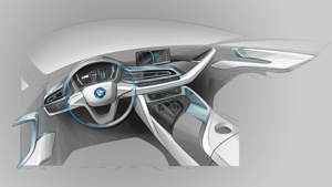 BMW i8, Designzeichnung