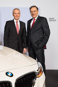 Dr. Friedrich Eichiner, Mitglied des Vorstands der BMW AG, Finanzen, und Dr. Norbert Reithofer, Vorsitzender des Vorstands der BMW AG.