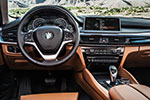BMW X6, Interieurdesign Pure Extravagance Cognac. Cockpit.