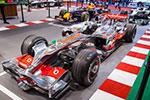 McLaren MP4/23-Mercedes aus dem Jahr 2008. Weltmeisterauto von Lewis Hamilton. Essen Motor Show 2014.