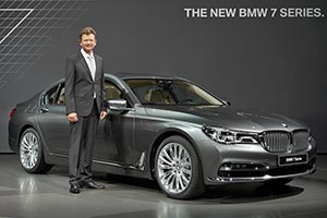 Premiere des neuen 7er-BMWs (G11) am 10.06.2015 in der BMW Welt, mit Klaus Fröhlich, BMW Vorstand Entwicklung