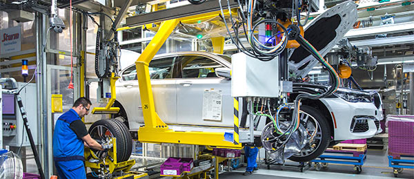 BMW 7er Produktion im Werk Dingolfing