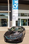 Als Blickfang wurde auch ein BMW i8 ausgestellt - fahren durfte man ihn leider nicht.