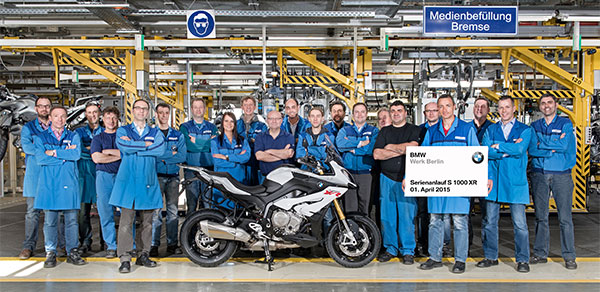 Produktionsstart der neuen S 1000 XR im BMW Werk Berlin – Werksprojektteam