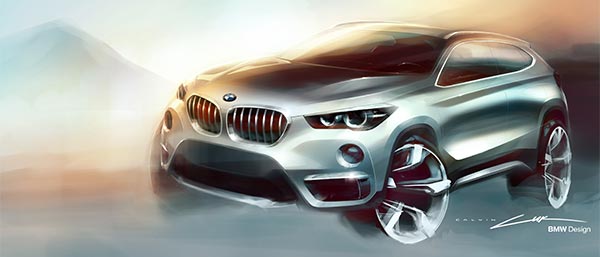 BMW X1, Designskizze