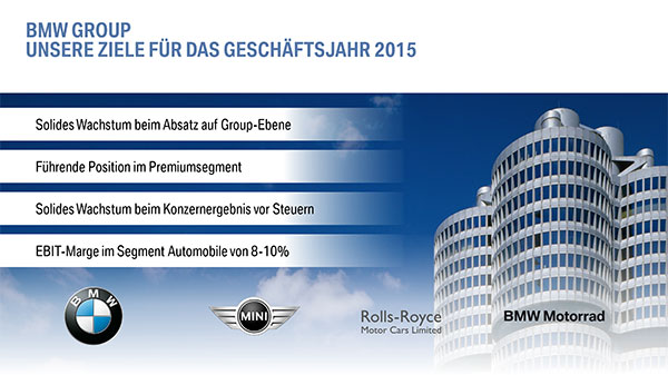 BMW Bilanzpressekonferenz 2015 - Zielf fr das Geschftsjahr 2015