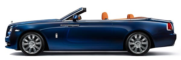Rolls-Royce Dawn mit offenem Verdeck width=