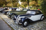 BMW Clubs in der Parkhafe im Olympiapark, vorne: BMW 327, zwischen 1937 und 1941 in Eisenach gebaut