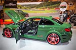 AC Schnitzer BiColor-Leder Interieur: gr&uuml;nes und perforiertes Nappaleder in Kombination mit schwarzem Wildleder und gr&uuml;nen Steppn&auml;hten, Interieurleisten in Classic Racing Green matt lackiert
