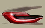 BMW 6er Gran Turismo, Design, Exterieur Skizze, Rcklicht