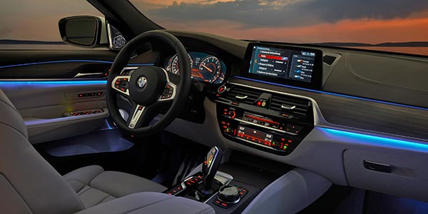BMW 6er Gran Turismo, Interieur, Cockpit, ambientes Licht